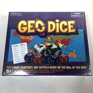 Geo Dice Geodice Geography Game 2012 New Sealed World Capitals Trivia